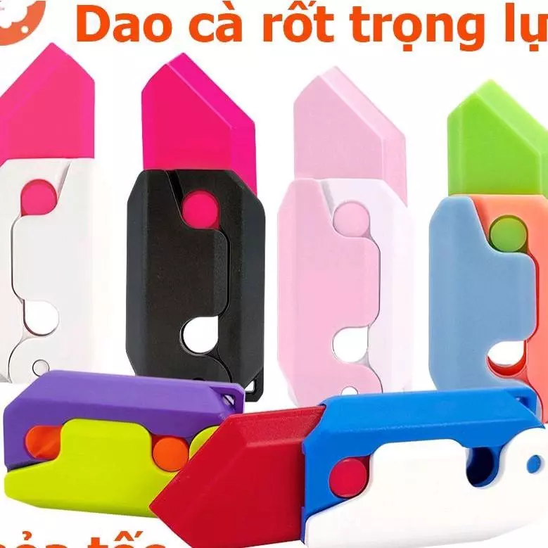 Dao Cà Rốt In 3D, Đồ Chơi Kéo Dài Hình Cà Rốt