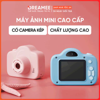 (Hàng cao cấp) Máy ảnh Kỹ thuật số Mini, Độ nét cao, Có 2 Camera Trước/Sau, Máy ảnh Mini cho bé, cho học sinh, quà tặng