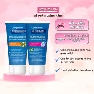 Sữa Rửa Mặt Giảm Mụn Compliment No Problem BHA 200ml