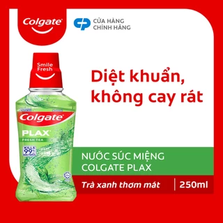 Nước súc miệng Colgate kháng 99% vi khuẩn Plax trà xanh 250ml/chai