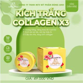 Kích Trắng Collagen X3 Mỹ Phẩm Đông Anh Chính Hãng – Kích Trắng Nâng Tông Dưỡng Sáng Da