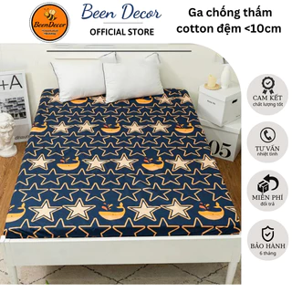 Ga chống thấm Cotton loại dày dặn siêu chống thấm, không hầm bí, dùng quanh  (Đệm cao tối đa 10cm)