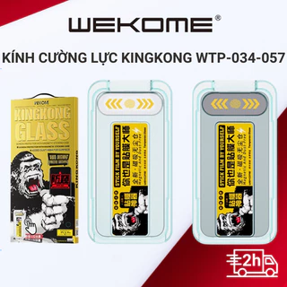 [TỰ DÁN] Cường lực KingKong WEKOME khung tự dán 034-057 cho iph11 pro max 12 pro max 13 pro max  14 pro max x xr xs max