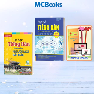 Sách - Combo Tự Học Tiếng Hàn Cho Người Mới Bắt Đầu Và Tập Viết Tiếng Hàn MCBooks