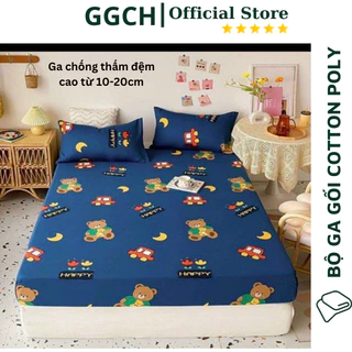 Ga chống thấm cho đệm 20cm, từ 10 - 20cm Cotton loại dày dặn siêu chống thấm (Đệm cao tối đa 23cm)