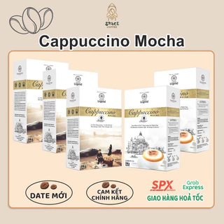 Combo 5 hộp Cà phê hòa tan Trung Nguyên Cappuccino Mocha - Capuchino Hazelnut - Cappuchino Dừa Coconut