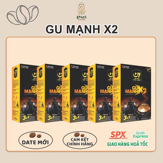 (Date T02/2026) Combo 5 hộp Cà Phê Hoà Tan Trung Nguyên G7 3in1 Gu Mạnh X2 Hộp 12 Gói 25gr