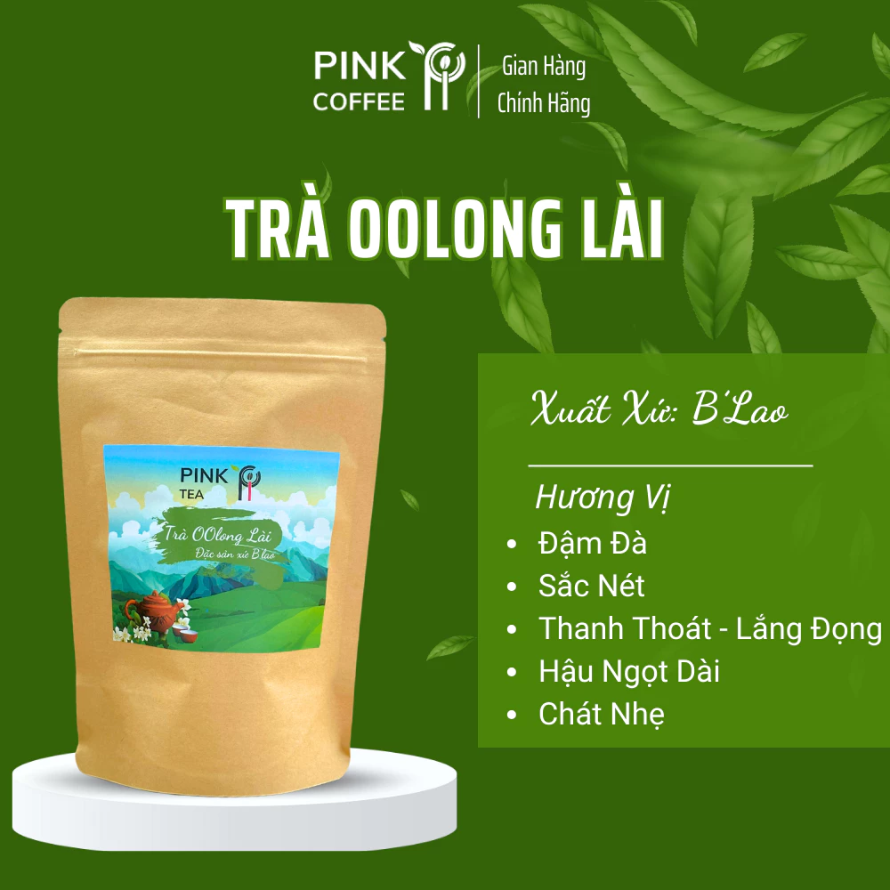 Trà OOlong Lài Trà Pha Chế Trà Sữa Trà Trái Cây hoặc Dùng Hằng Ngày Trà B'Lao Đặc Sản Trà Sạch Pink Tea