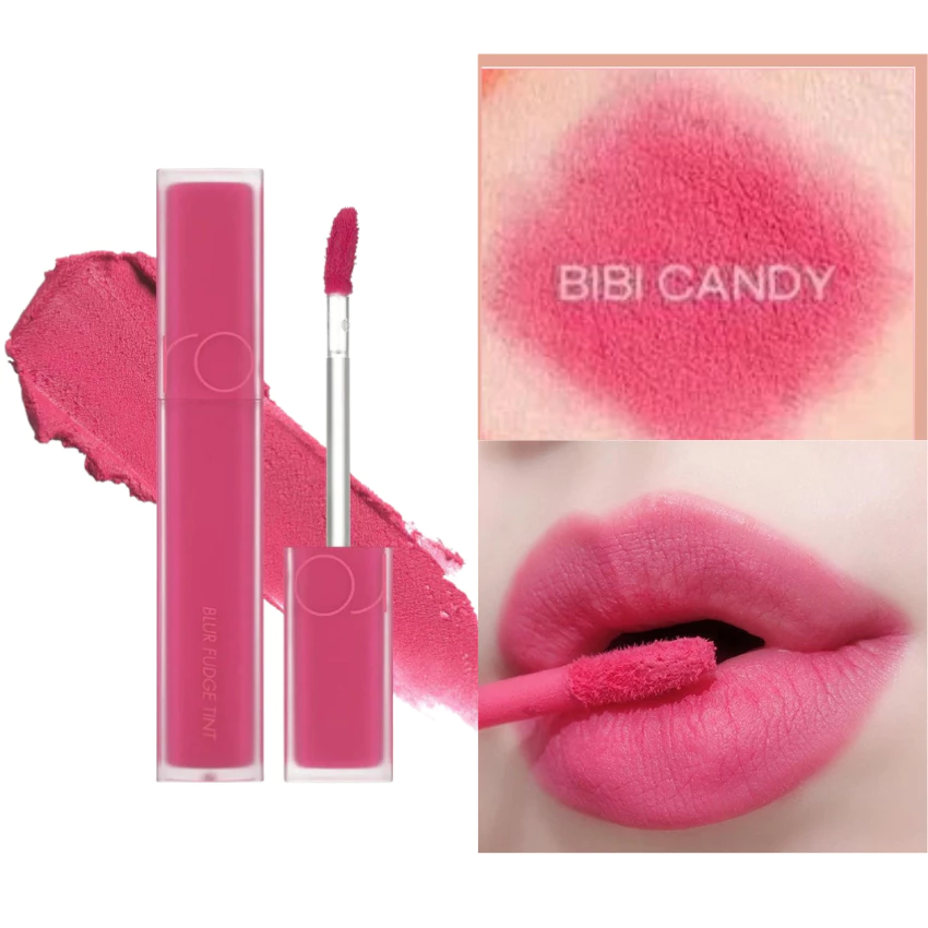 Son Romand Blur 05 Hồng Baby, Son Kem Lì Romand Blur Fudge Tint Màu 05 Bibi Candy