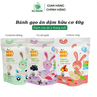 Bánh gạo ăn dặm hữu cơ cho bé vị việt quất,khoai lang,truyền thống 40g không đường ,muối hương liệu