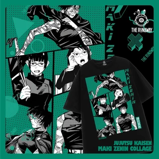 Áo phông Jujutsu Kaisen: Maki Collage 100% Cotton Nam / Nữ by The Runaway