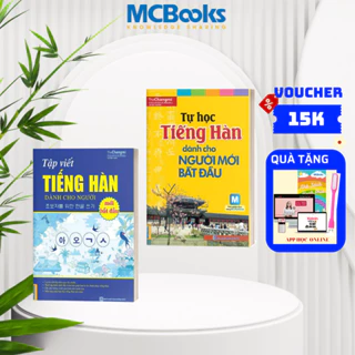 Sách - Combo Tự Học Tiếng Hàn Cho Người Mới Bắt Đầu và Tập Viết Tiếng Hàn MCBooks