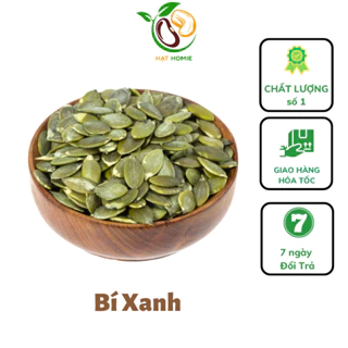 Nhân hạt bí xanh tách vỏ  nhân sống Nhập khẩu 500g, làm sữa hạt, ăn dặm cho trẻ tiện lợi