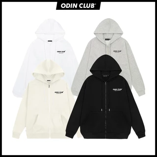 Áo Khoác Nỉ Dây Kéo, Hoodie Zip ODIN CLUB Nhiều Màu Form Rộng Unisex