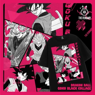 Áo phông Dragon Ball: Goku Black Collage 100% Cotton Nam / Nữ by The Runaway