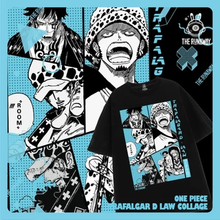 Áo phông One Piece: Law Collage 100% Cotton Nam / Nữ by The Runaway