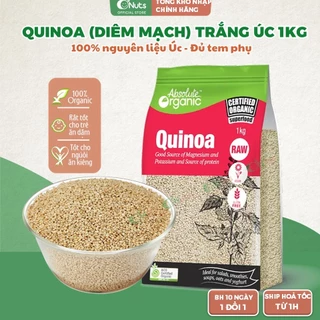 Diêm Mạch Trắng Absolute Nhập khẩu Úc 1000g – Quinoa hữu cơ dành cho trẻ ăn dặm, người ăn chay, ăn kiêng, eat clean