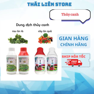 Dung Dịch Dinh Dưỡng Thủy Canh Hydro Umat V Dành Cho Rau Ăn Lá, Combo 2 chai - mỗi chai 500ml