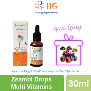 Zeambi Drops Multi Vitamin tổng hợp bổ sung vi chất thiết yếu cho bé giúp Tăng sức đề kháng hạn chế ốm vặt Lọ nhỏ giọt