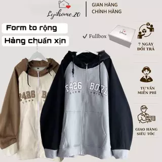 Áo hoodie nam nữ form rộng unisex  phong cách trẻ trung năng động, có nón, áo có in chữ phía trước và sau Lyihome.20