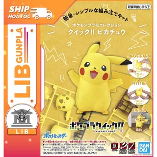 Mô hình lắp ráp Bandai Pokepla Quick 01 Pikachu