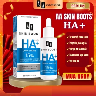 Serum Cấp Ẩm Và Làm Mịn Da HA+ AA Cosmetics Skin Boost HA+ Chính Hãng,Trẻ Hóa Sáng Mịn Hồi Phục Làn Da - AA Cosmetic