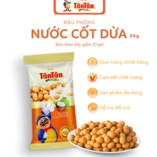 Đậu Phộng Da Cá Tân Tân Nước Cốt Dừa Gói Nhỏ 24g