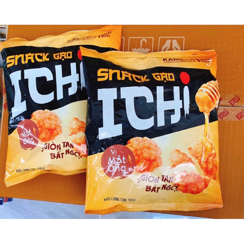 Bánh gạo Ichi Nhật Bản vị mật ong 150g (vui lòng không đặt chung với các hàng nặng)