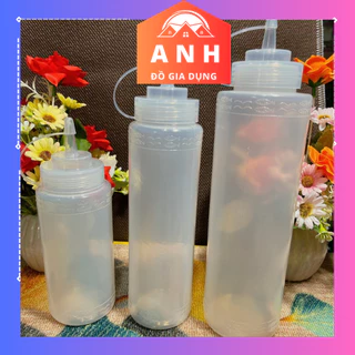 Chai Đựng Tương Ớt, Lọ Đựng Nước Sốt, Sữa Đặc Trong Các Coffeeshop ,450ML,620ML1000ML