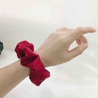 Scrunchies tone màu ĐỎ - Cột Tóc Vải Handmade By Rosé.retro