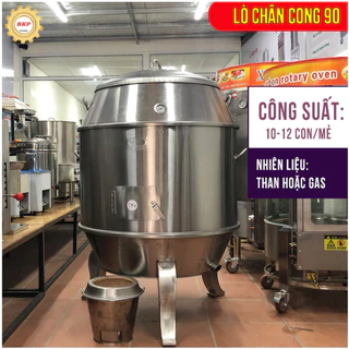 Lu Nướng Gà Vịt chạy Than hoặc Ga Inox Dạng Chân Cong Phi 90, thương hiệu Vĩnh Phong Chính Hãng