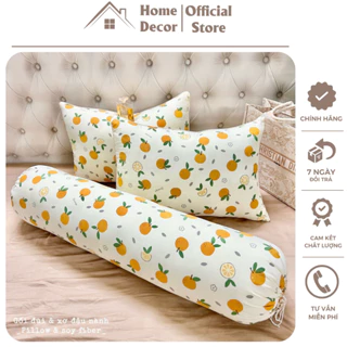 Gối nằm ngủ cotton đũi sơ đậu nành có khoá kéo kích thước 45*65. chất cotton đũi thoáng mát mềm mịn mát hàng nhập khẩu