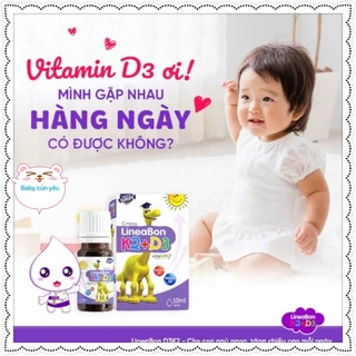 [KÈM QUÀ TẶNG] LineaBon Vitamin D3 + K2 Tăng hấp thu Canxi cho trẻ - Trẻ cao lớn khỏe mạnh