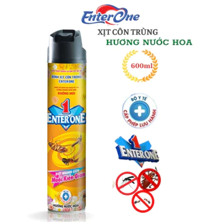 Bình xịt côn trùng EnterOne hương nước hoa Xịt gián kiến muỗi hiệu quả an toàn được bộ y tế cấp phép