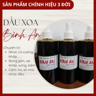 Dầu Xoa Bóp Bình An Công Chính 330ml - Giúp giảm Đau Nhức Xương Khớp, Đau Mỏi Vai Gáy, Đau Do Nguyên Nhân Hệ Thần Kinh