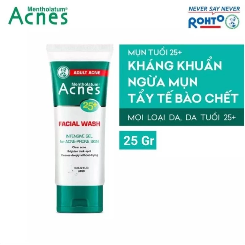 (25 Gr ) Sữa rửa mặt acnes 25+ mờ đốm nâu DATE CẮT, săn chắc da