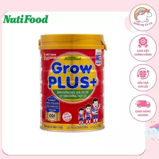 Sữa bột Nutifood Grow Plus đỏ lon 900g (cho trẻ từ 1 tuổi trở lên suy dinh dưỡng thấp còi)