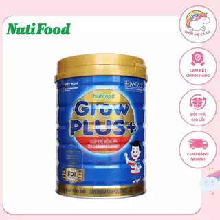 Sữa bột Nutifood Grow Plus xanh lon 900g (cho trẻ từ 1 tuổi trở lên biếng ăn, tăng cân khỏe mạnh)