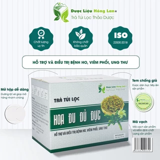 Trà Túi Lọc Hoa Đu Đủ 60g (20gói x 3g) Dược Liệu Hồng Lan