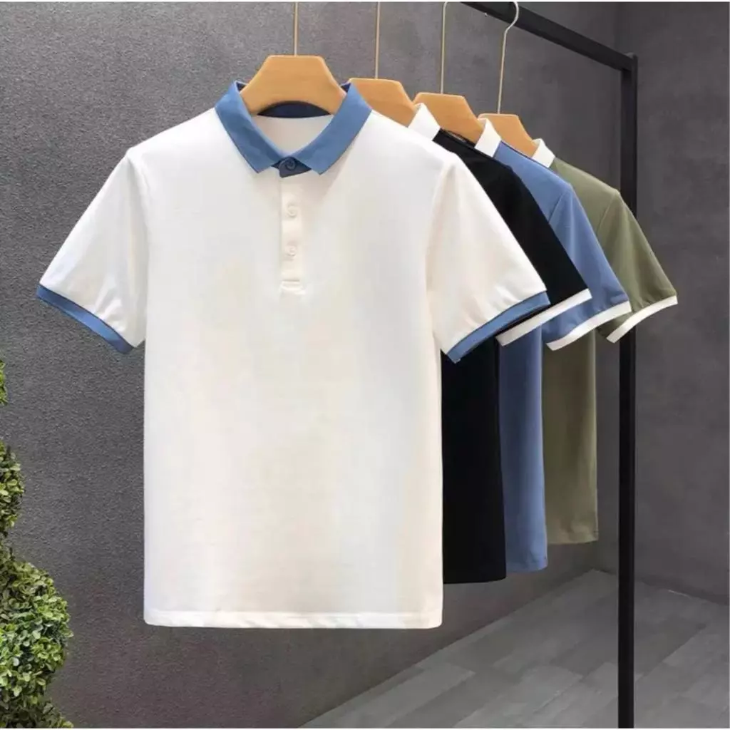 Áo Polo Nam Phối Cổ Khác Màu UMA STORE, Chất Liệu Vải Poly Dệt Kim Cao Cấp Chống Nhăn Co Giãn Tốt, Áo Thun Cộc Tay SPA29