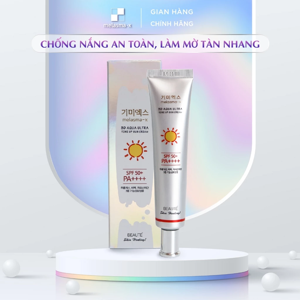 Kem chống nắng Melasma X 3D Aqua Ultra Suncream SPF50+ PA++++ 45ml