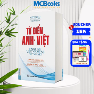 Sách - Từ Điển Anh VIệt Phiên Bản Bìa Mềm Màu Trắng - Giải Nghĩa Đầy Đủ Ví Dụ Phong Phú