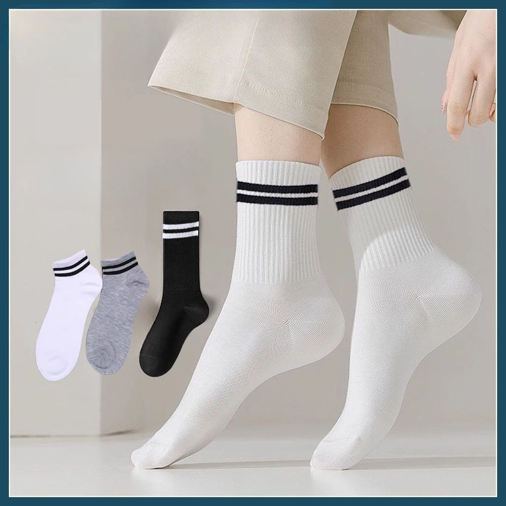 Tất vớ nam nữ chất liệu vải Hàn Quốc co giãn bốn chiều, phong cách đơn giản, chống hôi chân TAT102