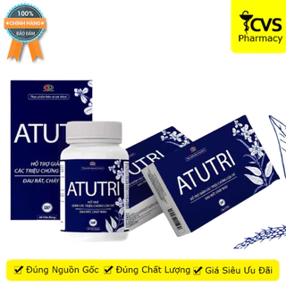 Atutri - Giúp hỗ trợ giảm các biểu hiện của trĩ, đau rát, chảy máu - Hộp 20 viên - CVS Pharmacy