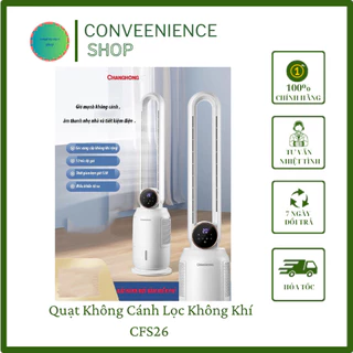 Bảo hành 12 tháng - Quạt Không Cánh Lọc Không Khí CFS26 -Làm Mát Bằng Hơi Nước- Hẹn Giờ-Xoay 120 Độ