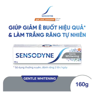 Kem đánh răng SENSODYNE Gentle Whitening 100g giúp giảm ê buốt hiệu quả và làm trắng răng tự nhiên [CHÍNH HÃNG]