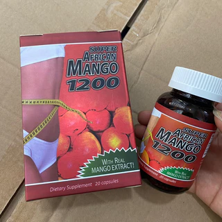 Viên uống giảm cân SUPER AFRICAN MANGO 1200 nhập khẩu chính hãng MỸ - Giảm cân an toàn hiệu quả không tác dụng phụ