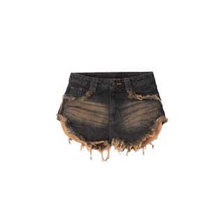 Quần short denim Y2K form ôm - Mirk21 Denim hot pants.