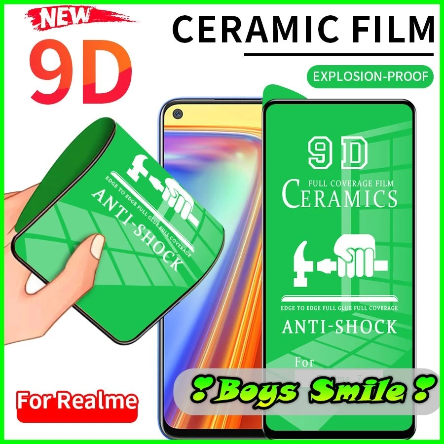 Cường lực dẻo 100D Full màn cho Realme 5 5i 6i Q - 5 pro / X lite / C1 C11 C12 X2 X2 pro 6 pro Realme GT neo 2T Q3 pro