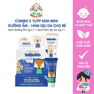 [Tuýp 5gr] Combo mini kem bôi chăm sóc làn da bé Kutieskin (Dưỡng ẩm / Mẩn ngứa, hăm)